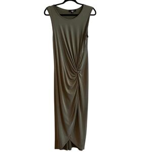 Slate & Willow Green Side Twist Maxi Tank Dress XL Modal Lightweight